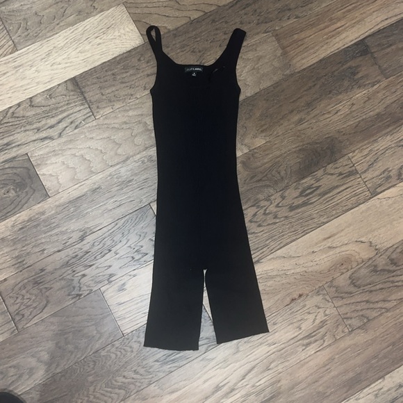 Black JLUX Zola Ribbed Romper - Picture 4 of 6